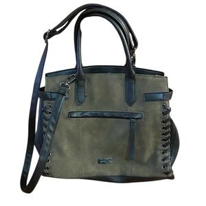 Jessica Simpson Green Suede Handbag